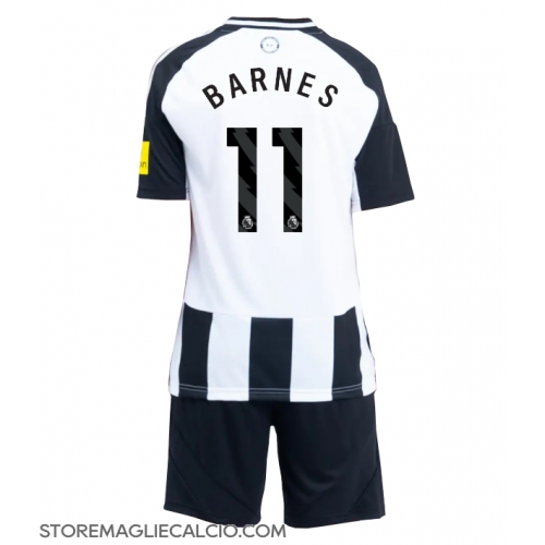 Newcastle United Harvey Barnes #11 Maglia Gara Casa Repliche 2024-25 Bambino Maniche Corte Newcastle United Harvey Barnes #11 Maglia Gara Casa Repliche 2024-25 Bambino Maniche Corte